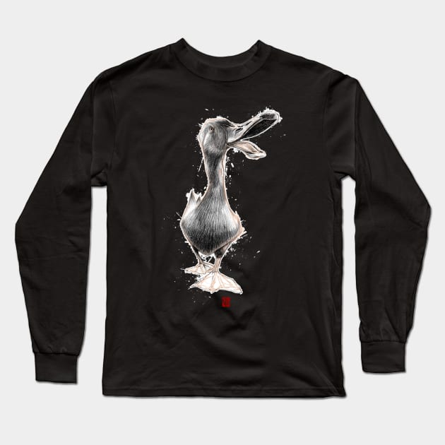 Sketchy Duck Long Sleeve T-Shirt by Khasis